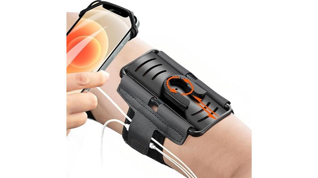 universal rotatable phone armband