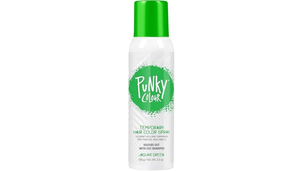 vivid green hair spray