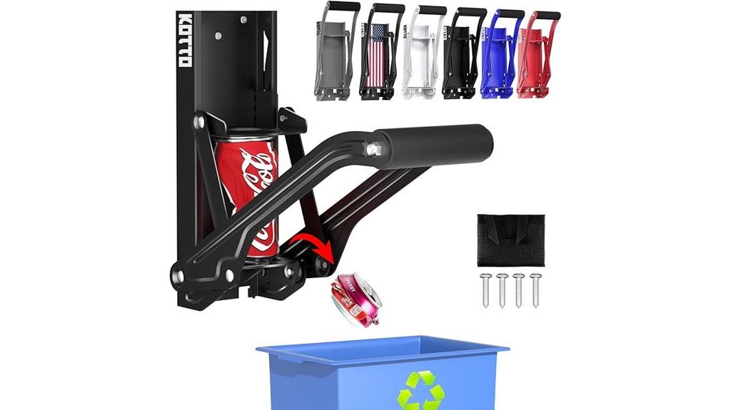 wall mounted can crusher