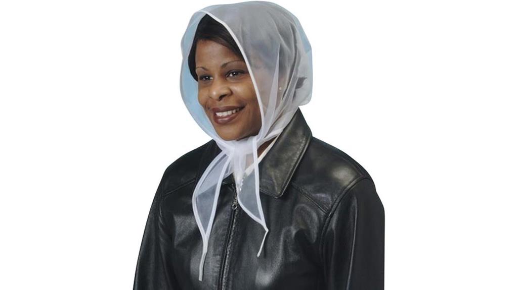 white lightweight wind scarf