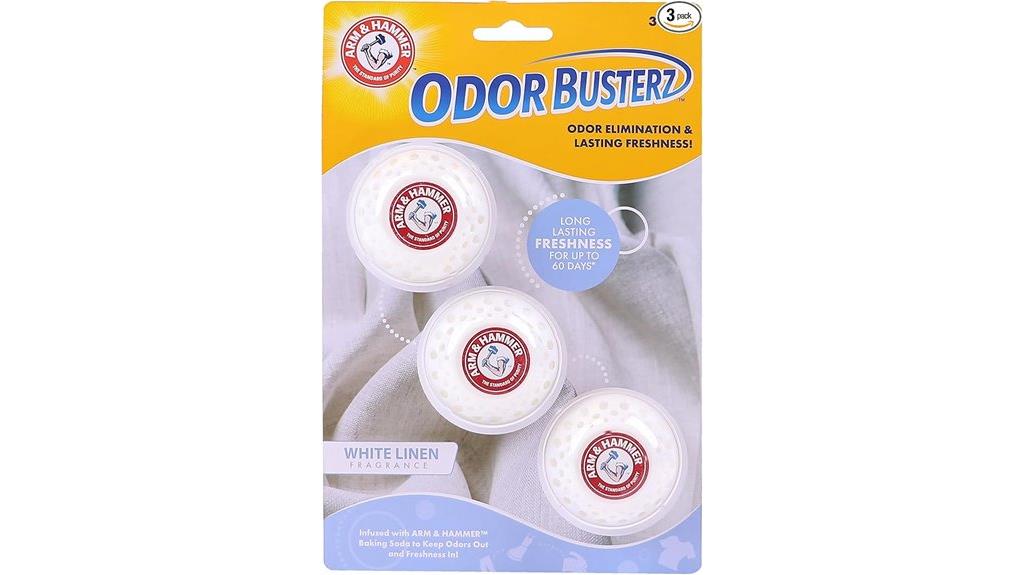 white linen scented balls