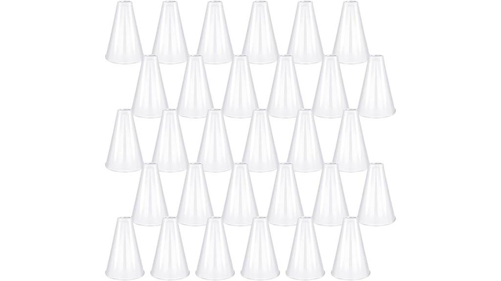 white plastic cheer megaphone
