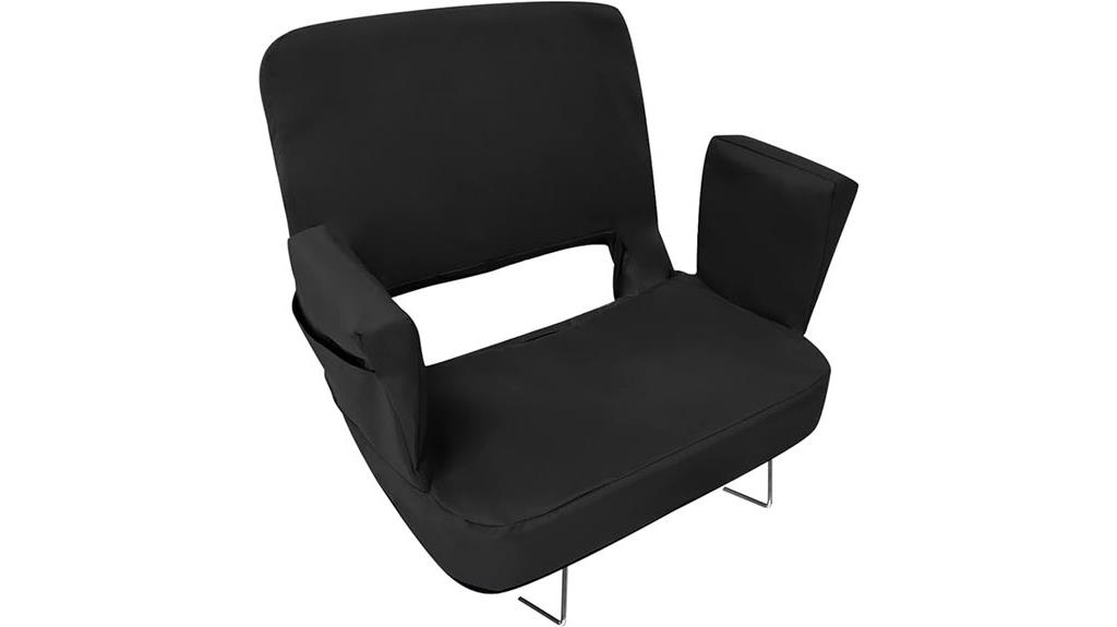 wide reclining stadium seat