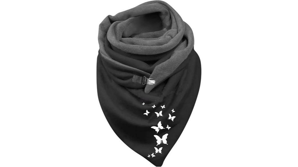winter thermal triangle shawl