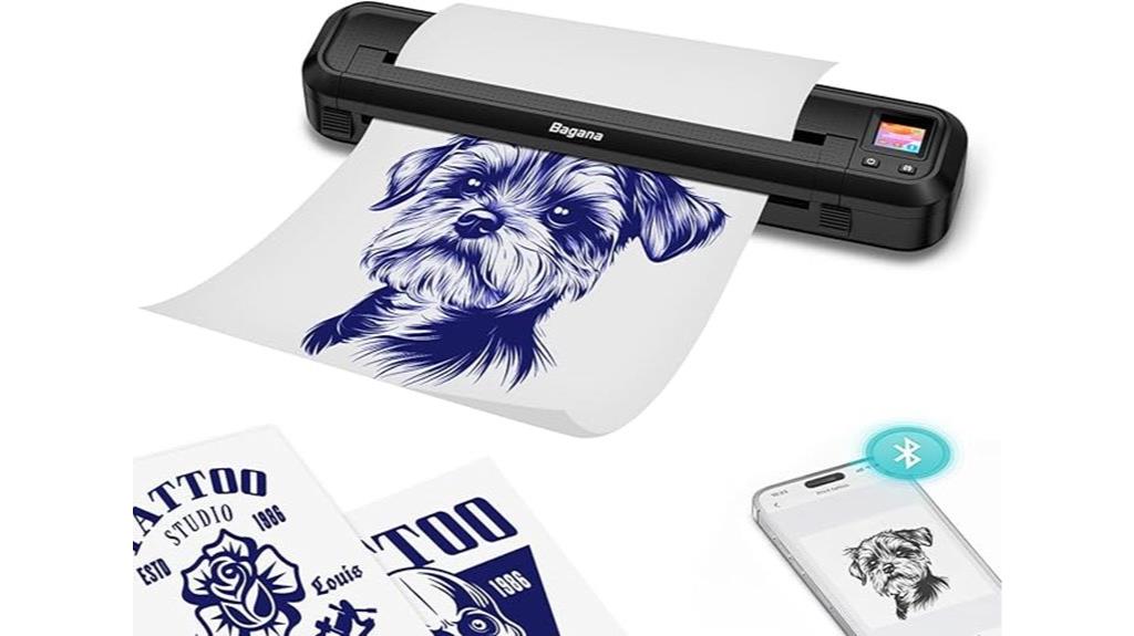 wireless portable tattoo printer
