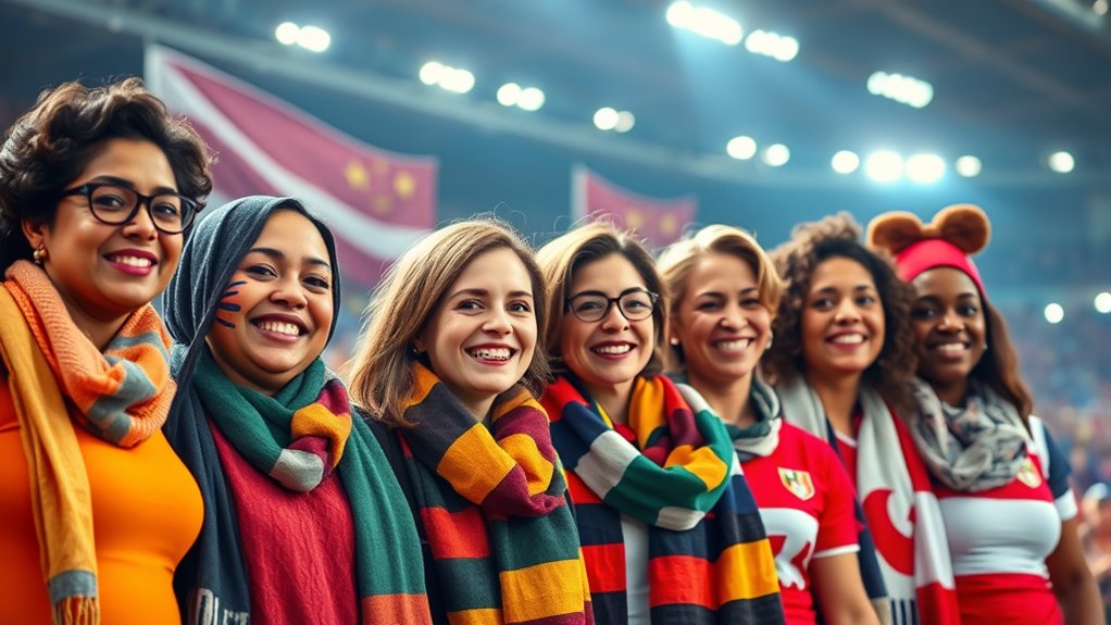 women challenging supporter stereotypes