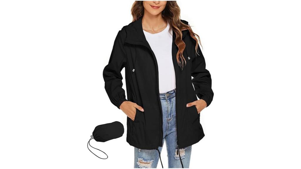 women s lightweight waterproof raincoat