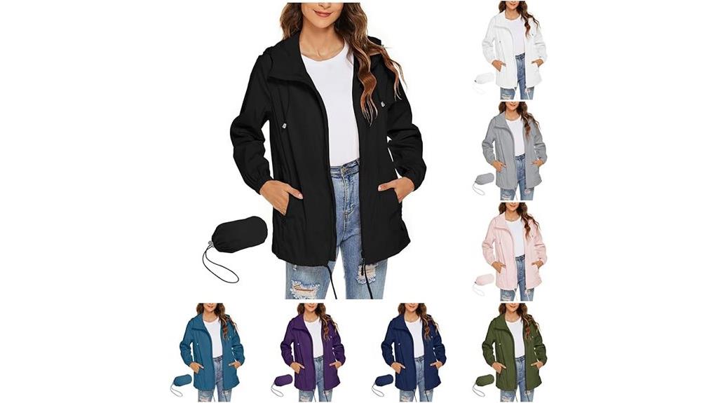 women s waterproof hooded jacket