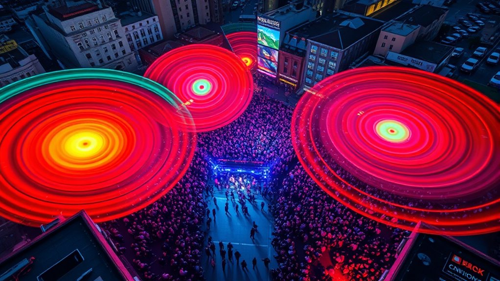 ambient noise and chant intensity