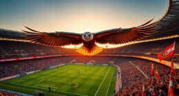 benfica eagle pre match flight
