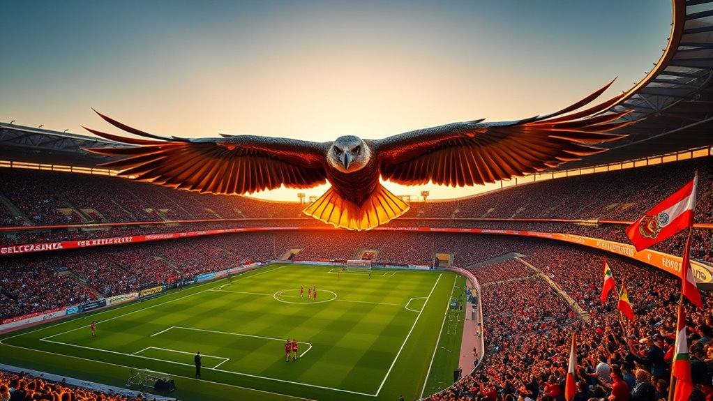 benfica eagle pre match flight
