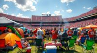 football fans pregame gatherings