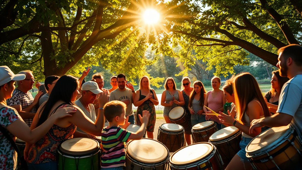 group drumming fosters connection