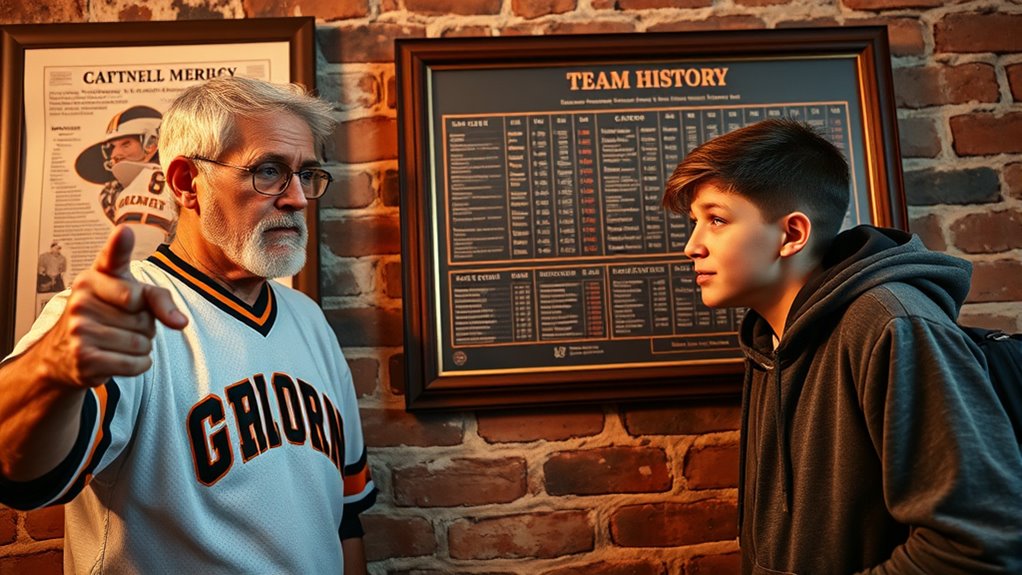 guiding fans teaching history