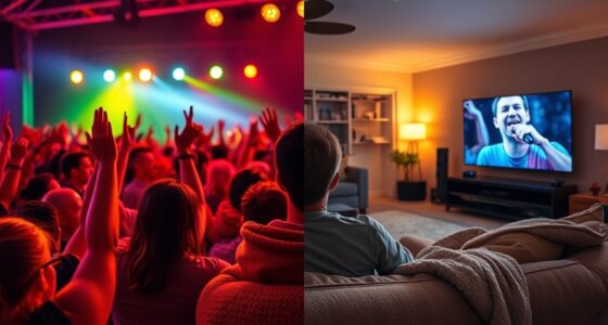 live viewing vs home