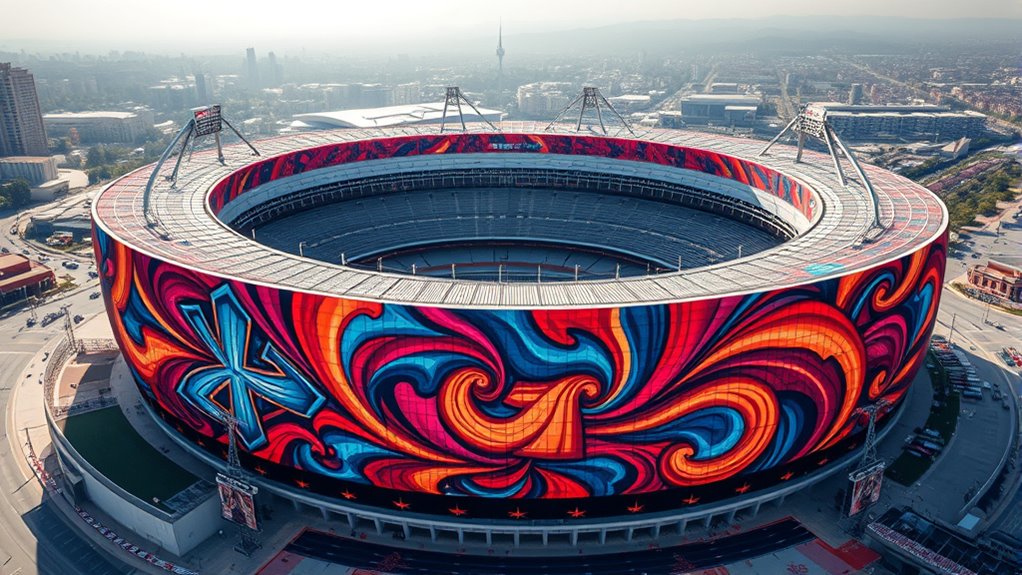 stadium murals celebrate history
