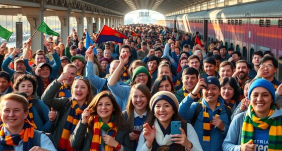 travel fans away game rituals