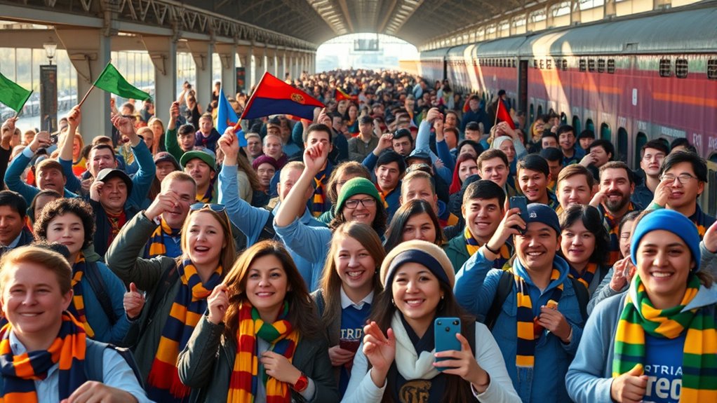 travel fans away game rituals