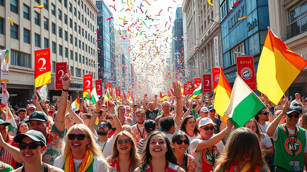 victory parade celebrations
