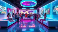 virtual fan interaction spaces