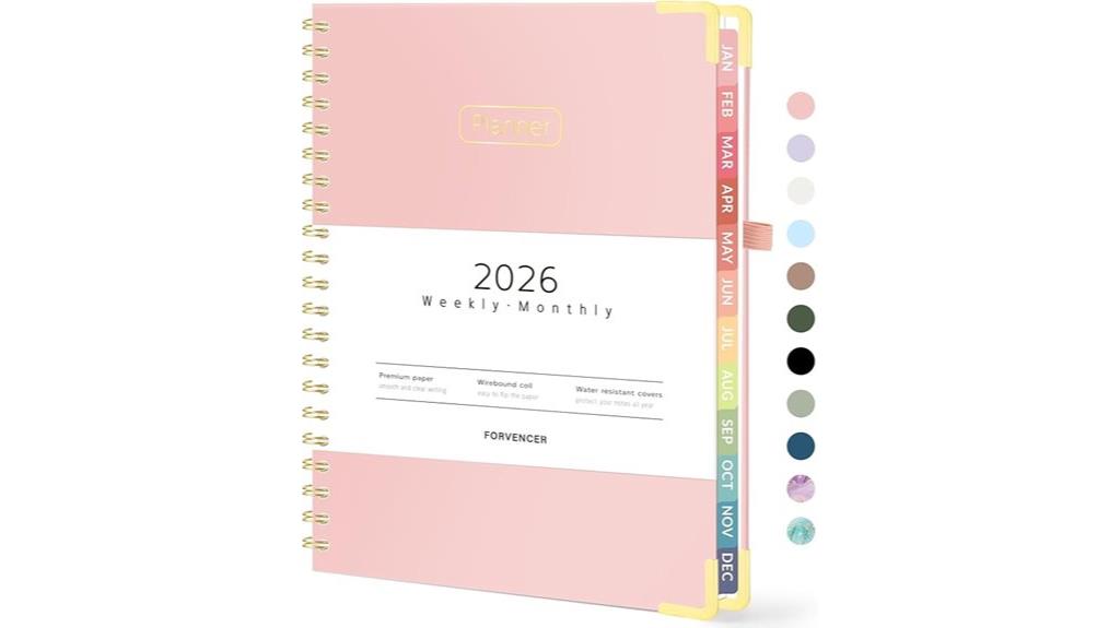 2026 calendar organizer hardcover