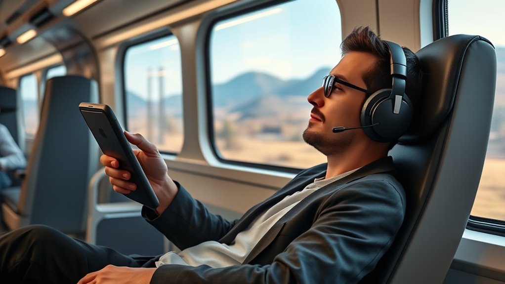 travel noise canceling headphoness