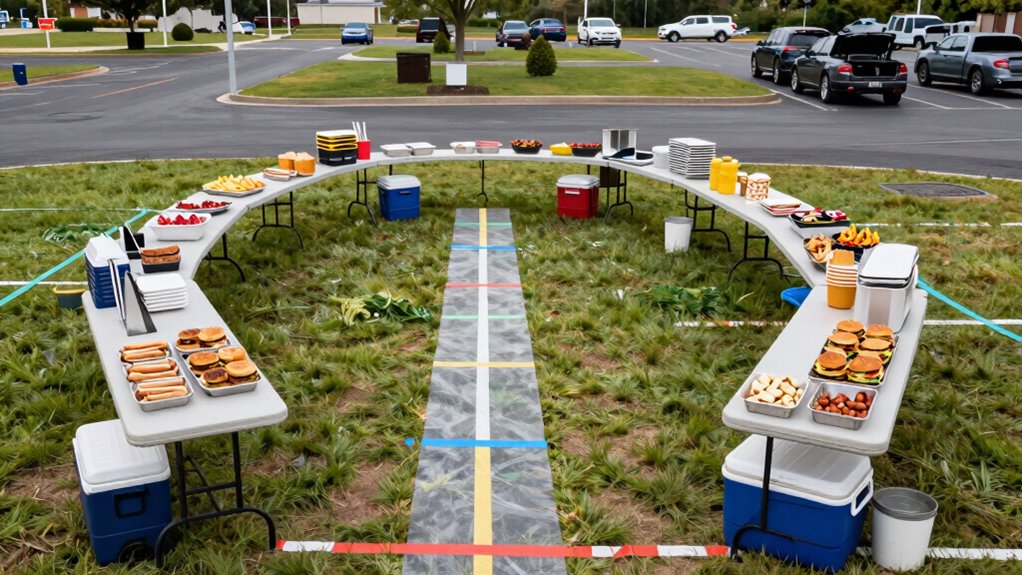 clear pathways and organized zones