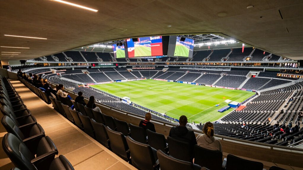 clear sightlines and accessible seating