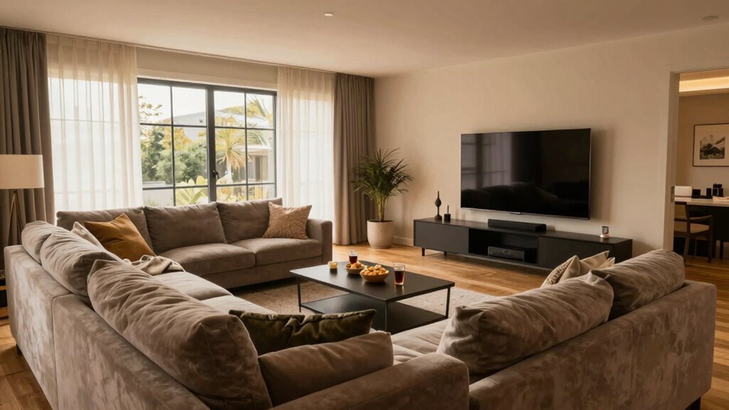 comfortable tech friendly viewing space