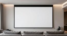 optimal projector screen sizing