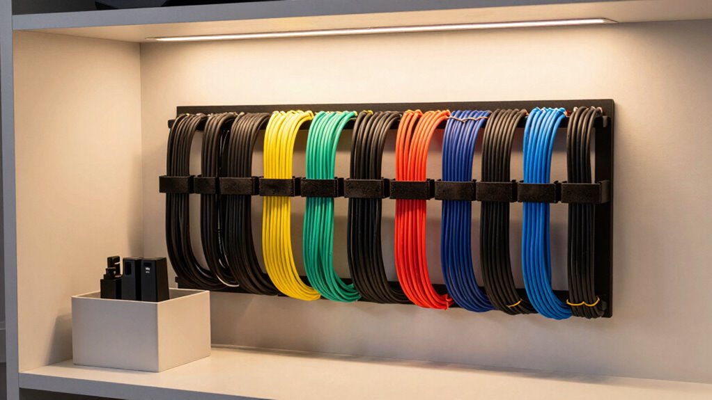 organized and safe cable setup