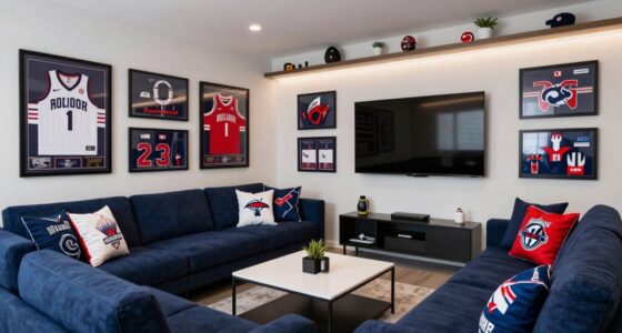 organized stylish fan space