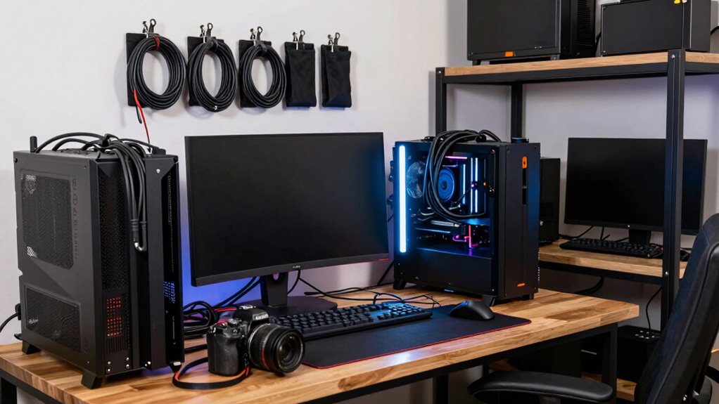 organized wireless cable management