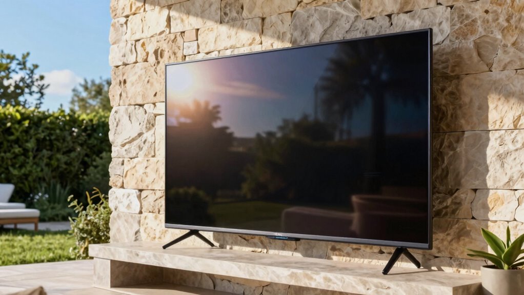 outdoor tv brightness factors
