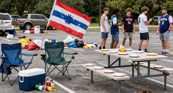 poor tailgate setup ruins ambiance