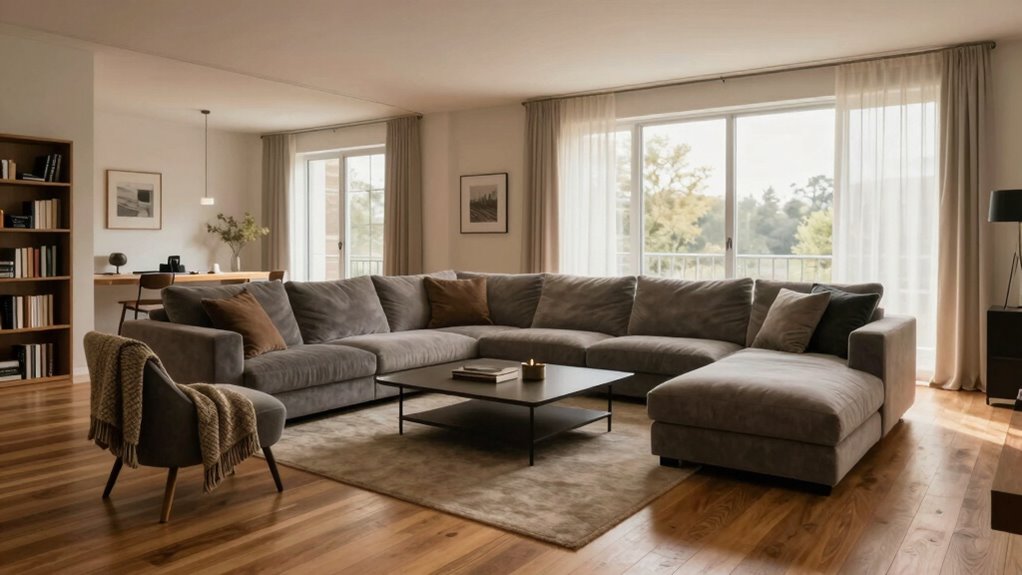 room layout enhances viewing experience