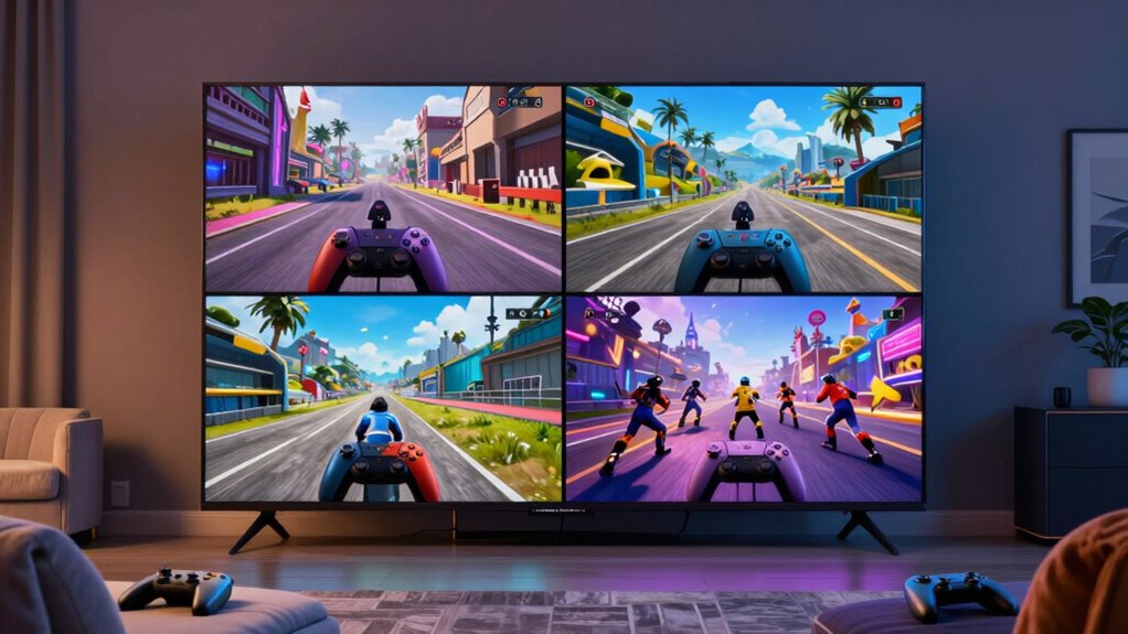 selecting games and adjusting screens