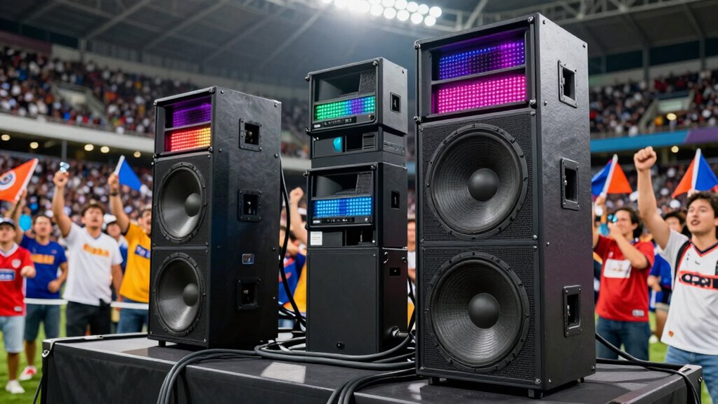 amplifies crowd energy collectively