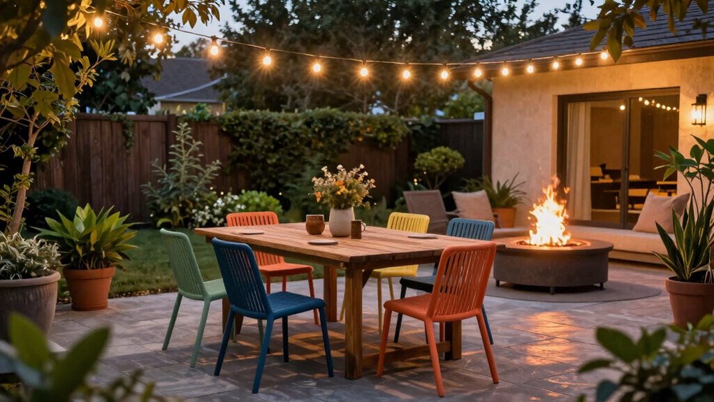 backyard patio turns match spot