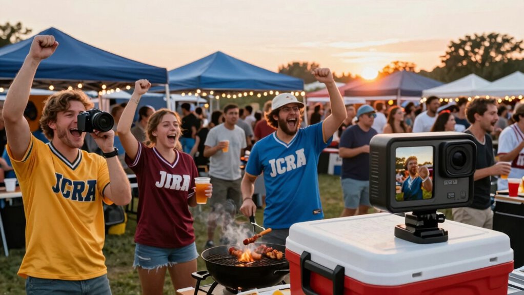 capturing vibrant tailgate moments