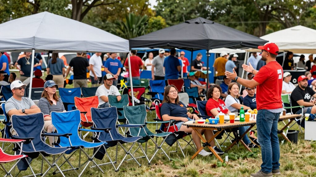 comfortable large crowd arrangements