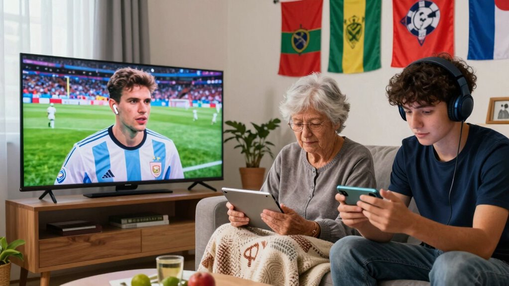 device driven football viewing experiences