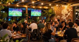 football fans worldwide gathering