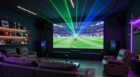 laser tvs in fan caves