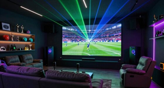 laser tvs in fan caves