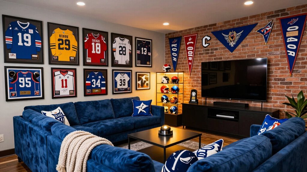 organized highlighted memorabilia display