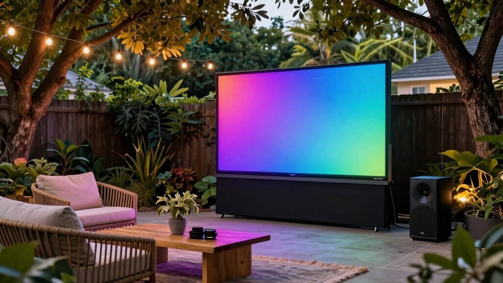outdoor home theater setup