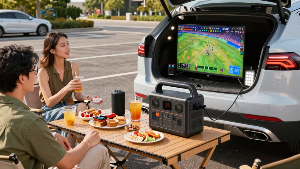 portable power enhances tailgating