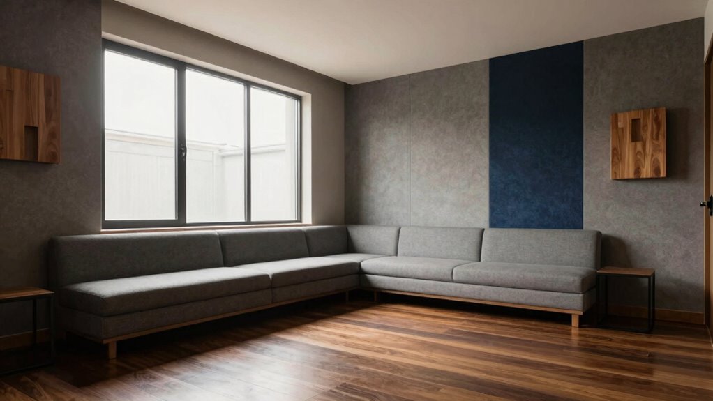 sound absorbing glare reducing materials