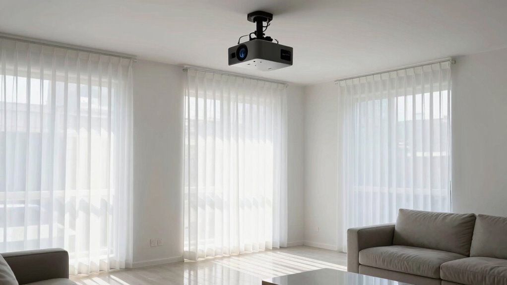 bright rooms hinder projectors